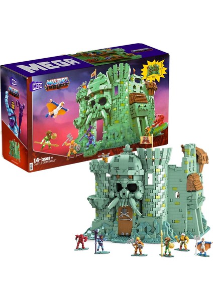 Construx GGJ67 - Evren Of The Universe Grayskull Bina Seti 3508 Yapı Taşı ile 14 Yıl, Çok Renkli