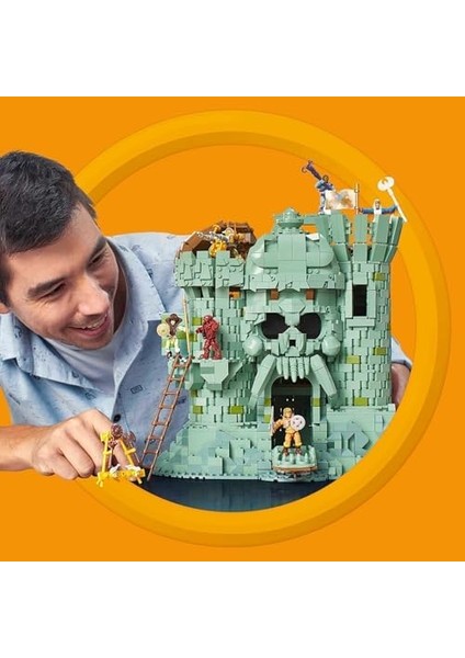 Construx GGJ67 - Evren Of The Universe Grayskull Bina Seti 3508 Yapı Taşı ile 14 Yıl, Çok Renkli modelleri