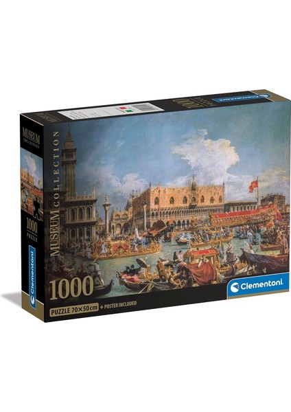 - 39792 - Müze - Canaletto, The Return Of The Bucentaur At The Molo On Ascension Day, Yapboz 1000 Parça Yetişkinler Için, Tüm Aile Için Beceri Oyunu