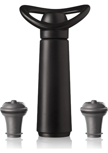 Vin Şarap Pompası Concerto 2 Tıkaçlı, Plastik, Siyah, 9875606