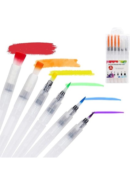 Su Hazneli Sulu Fırçası 6&apos;lı Paket