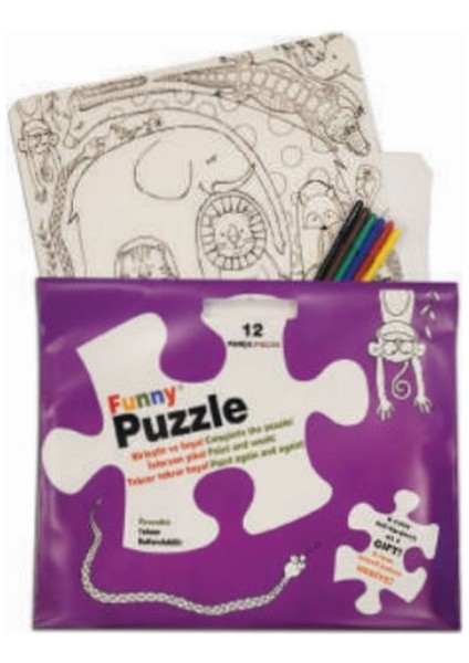 Funny Mat Puzzle - Sevimli Dostlar 30X40CM