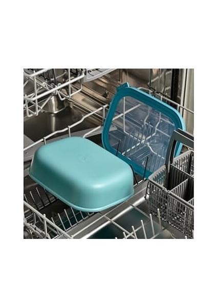 - Multi Bowl Cirqula Rectangular - Kapaklı Saklama Kabı - Buzdolabı Için Hava Geçirmez Saklama Kutusu, Mikrodalga Fırın Kabı ve Saklama Kabı Olarak Uygundur - 1000 ml - fiyatları