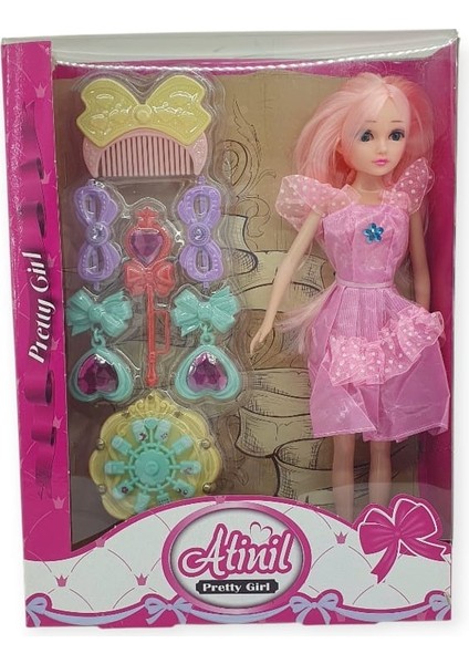 Prenses Bebek Makyaj Seti - Pembe (Lisinya)