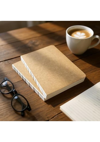 Tanıtım Özel Tasarım Kapaklı A5 Çizgili Defter - 180 Derece Açılabilir, Sırtı DIKIŞLI,%100 El Işçiliği, Ofis Için Ideal, Planlayıcı (Çizgili) fiyatları