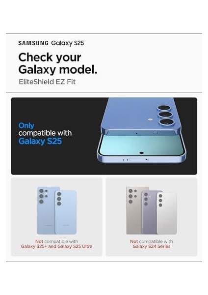 Galaxy S25 ile Uyumlu Ekran Koruyucu Film Kolay Kurulum Shield Ez Fit Hd - AFL09091 fiyatları