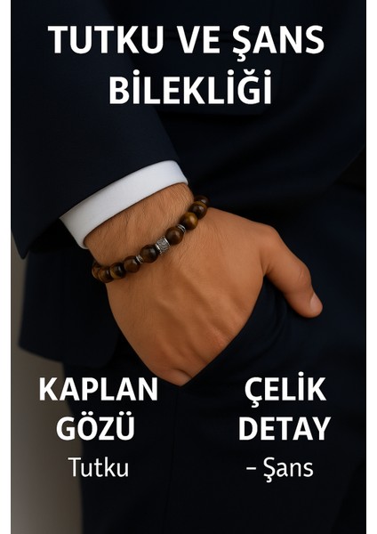 Orijinal Doğal Taş El Yapımı Enerji - Uyum - Denge Sağlayan Bileklik-17