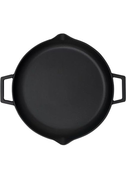 Döküm Yuvarlak Kızartma Tavası, Metal Kulplu, 26 Cm, Siyah fiyatları