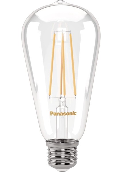 E27 Dim Edilebilir Filaman ST64 Lamba 7W 806LM 2700K Clear