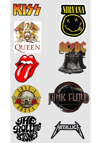 Rock Telefon Laptop Notebook Tablet Defter Matara Stiker Etiket ST2247