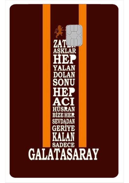 Kart Kaplama Sticter Etiket 6 Adet 60006 Galatasaray modelleri