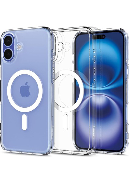 16 Plus ile Uyumlu Ince Magsafe Kılıf Ultra Hybrid Sararma Karşıtı Duraclear Hava Kanalı Teknolojisi Askeri Sınıf Koruma Magfit Şeffaf Kapak - ACS08075