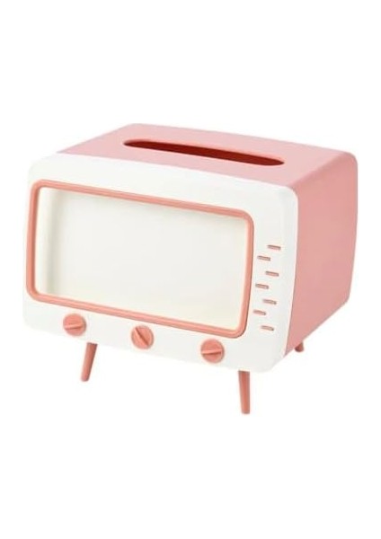 Masaüstü Retro Telefon Tutucu, Masaüstü Peçetelik Cep Telefonu Standı, (Pembe Dekoratif Şık) modelleri