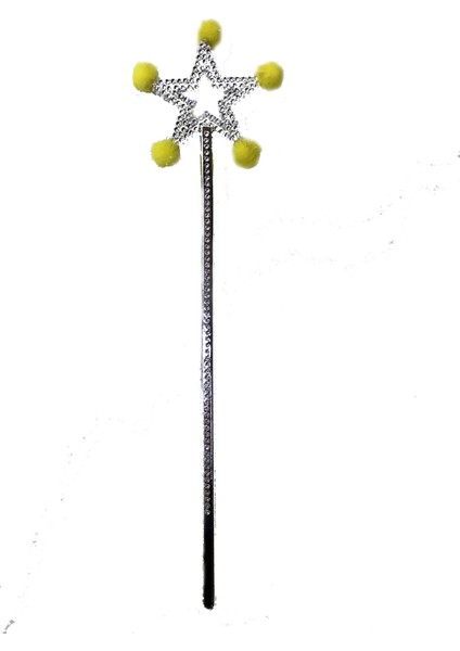 Yıldız Peri Asası Sihirli Değnek Sarı Ponponlu - Lisinya