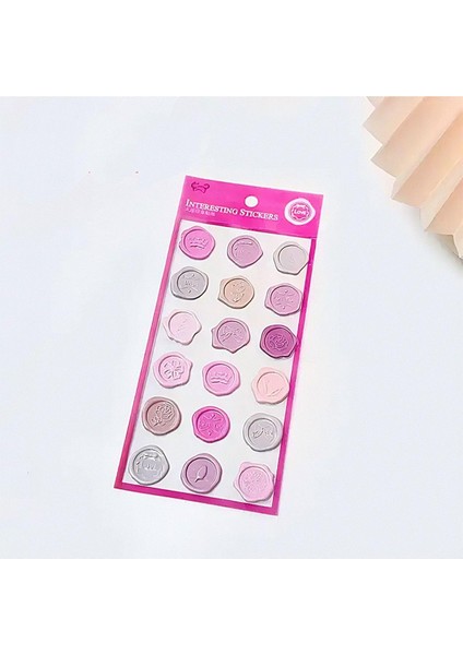 Pembe Temalı 3D Pul Seti • Bullet Journal