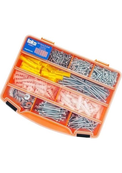 Hobi-1 891 Parça 12 Çeşit, Pul, Vida ve Dübel Seti, Organizer Takım Çantalı modelleri