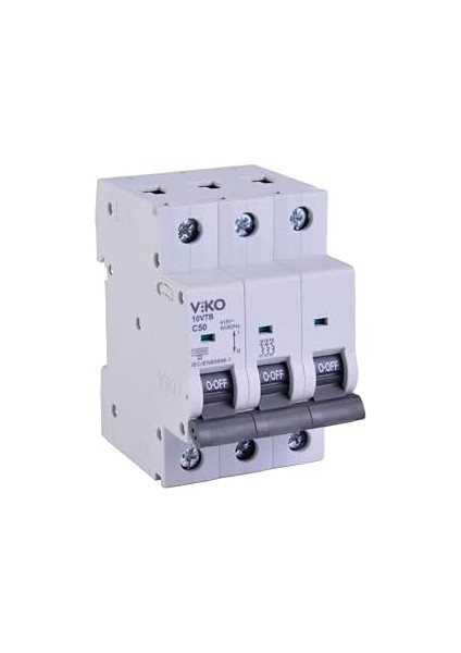 10VTB-3C50 Otomatik Sigorta 10KA C Tipi 3 Kutup 50A modelleri