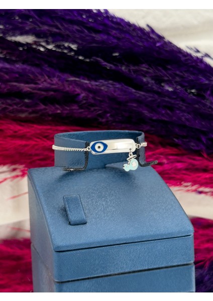 925 Ayar Gümüş Nazar Boncuklu Balina Figürlü Isim Yazılabilir Kız & Erkek Bebek Künye – Kişiye Özel Gümüş Çocuk Bileklik fiyatları