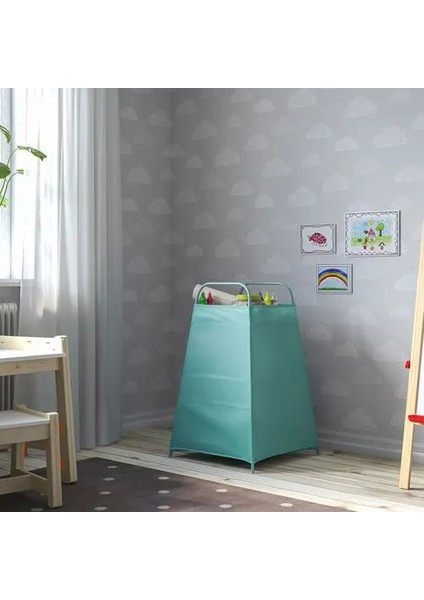 Tıgerfınk Bölmeli Saklama Kutusu Turkuaz 82 x 52 x 52 cm