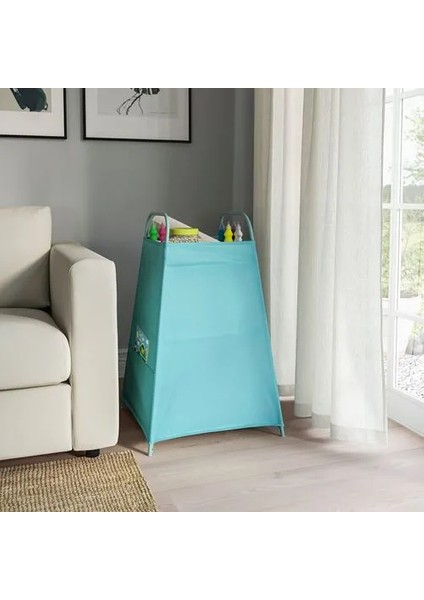 Tıgerfınk Bölmeli Saklama Kutusu Turkuaz 82 x 52 x 52 cm