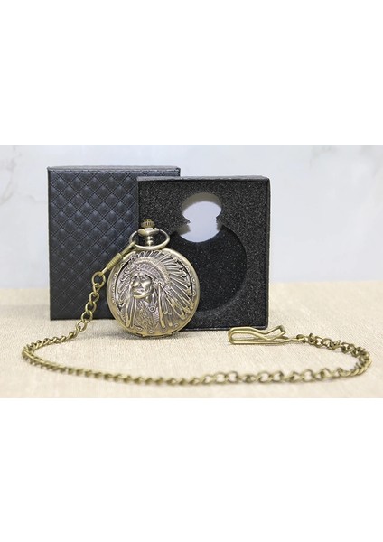 Özel Kutulu Kızılderili Köstekli Saat ALK4683 - Lisinya