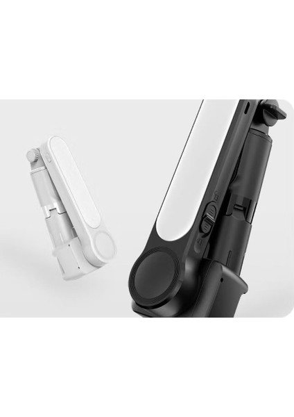 Akıllı Telefonlar Için Gimbal Stabilizator Kendinden Işıklı Ultra Hafif 360 Derece Dönebilen Başlık ve Katlanabilir Video Kaydı Için Sabitleyici L09 fiyatları