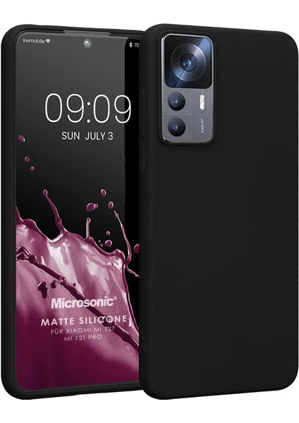 Silicone Mi 12T Pro Için Kılıf Siyah [mi 12T Pro ile Uyumlu Kılıf - Siyah]