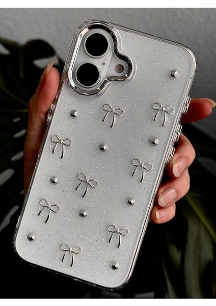 Go Aksesuar 16 Uyumlu 3D Mini Fiyonk Tasarımlı Oyuncaklı Silikon Kılıf - Minifiyonk