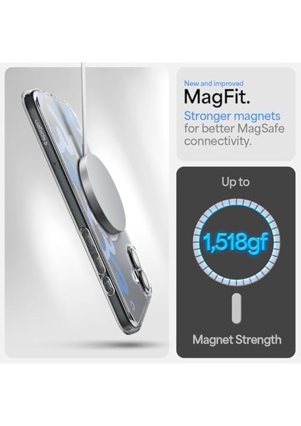 16 ile Uyumlu Ince Magsafe Kılıf Ultra Hybrid Sararma Karşıtı Duraclear Hava Kanalı Teknolojisi Askeri Sınıf Koruma Magfit Hearts Denim Tasarım Kapak - ACS08279 modelleri