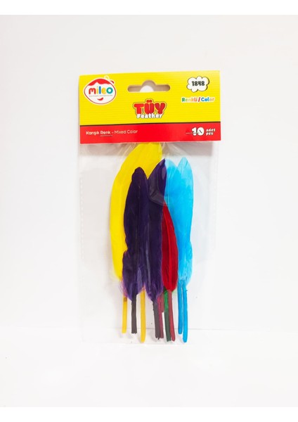 Tüy Renkli 10 Adet