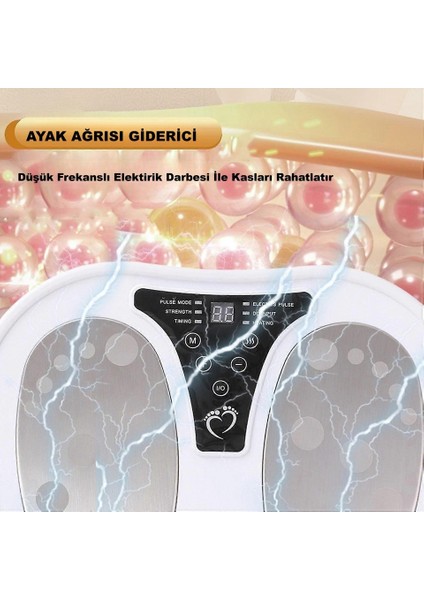 Ayak & Bacak Masaj Cihazı – Elektrikli Akupunktur Terapisi, Uzaktan Kumandalı Rahatlama Deneyimi