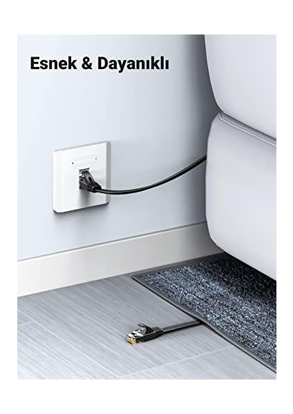 Cat6 Flat Ethernet Kablosu, 10 Metre fiyatları