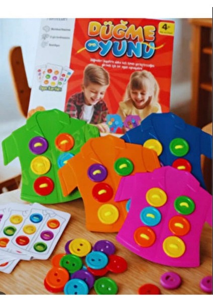 Eğitici Gömlek Düğme Oyunu 52 Parça