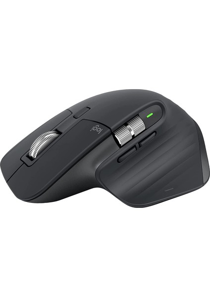Mx 3s Kablosuz Mouse, 8.000 Dpı, Sessiz, Ergonomik, Ultra Hızlı Kaydırma, Çoklu Cihaz Özelliği,, Logi Bolt USB Alıcı, Siyah