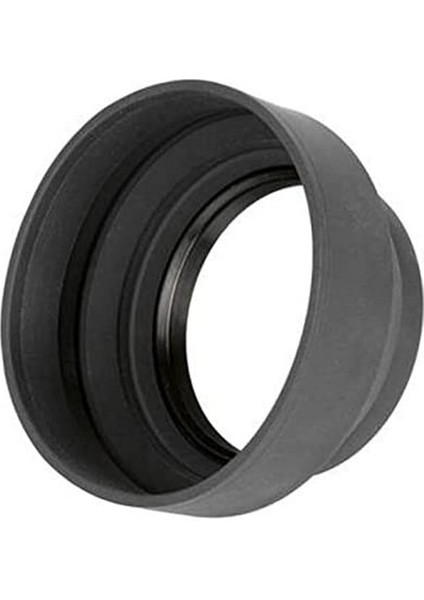 52 mm Üç Kademeli Kauçuk Lens Hood