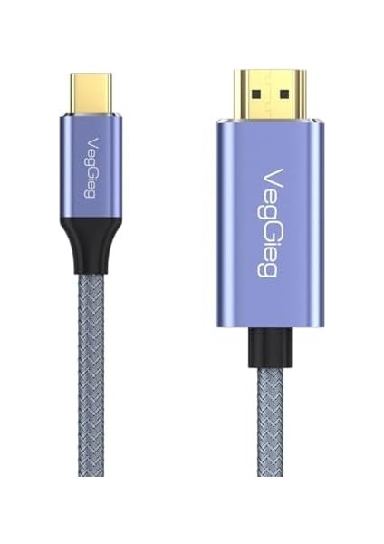 4K/60Hz Type-C 3.1 To HDMI 2.0 Dönüştürücü Kablo 2 Metre fiyatları