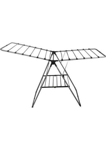 Katlanabilir Çamaşır Kurutma Askısı Çamaşırlık - Gri