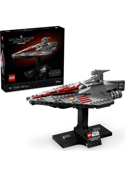 Acclamator Sınıfı Hücum Gemisi 75404 - Seven Yetişkinler Için Yaratıcı ve Keyifli Model Yapım Seti, Doğum Günü Hediyesi (450 Parça)