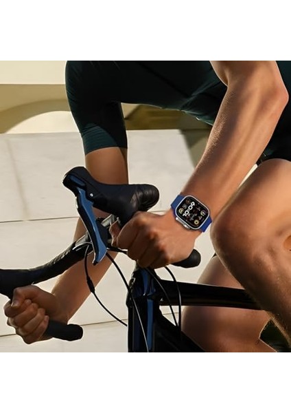 ile Uyumlu 42/44 / 45/49 mm Için Metal Tokalı Bilekte Rahatsızlık Hissi Vermeyen Spor Silikon Kordon modelleri