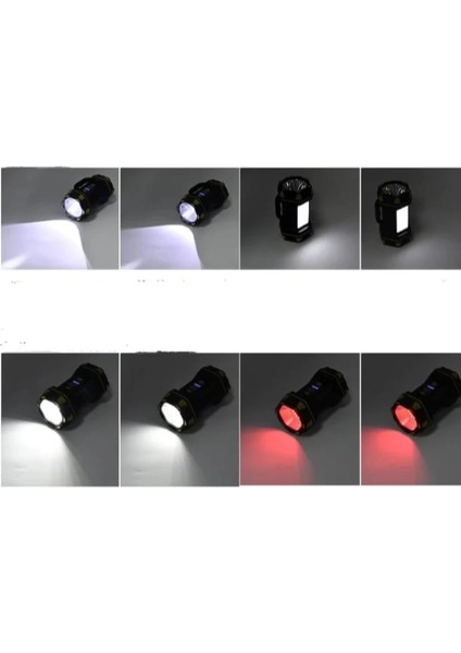 F-262 Yeni Güçlü Çift Taraflı Taşınabilir Spot ve Işıldak USB Powerbank Şarjlı Fener ( Lisinya ) indirimleri