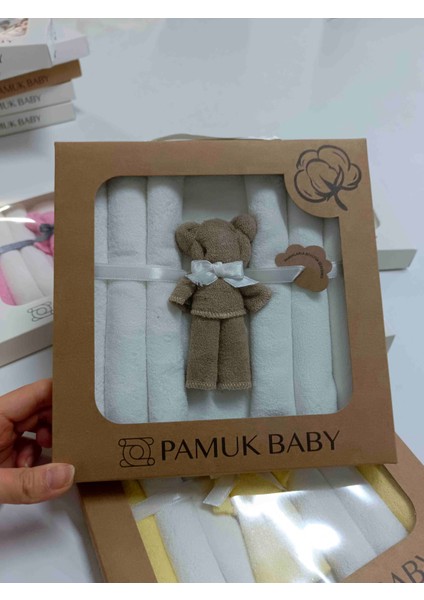 7'li Özel Organik Pamuk Havlu Bebek Ağız Mendili modelleri
