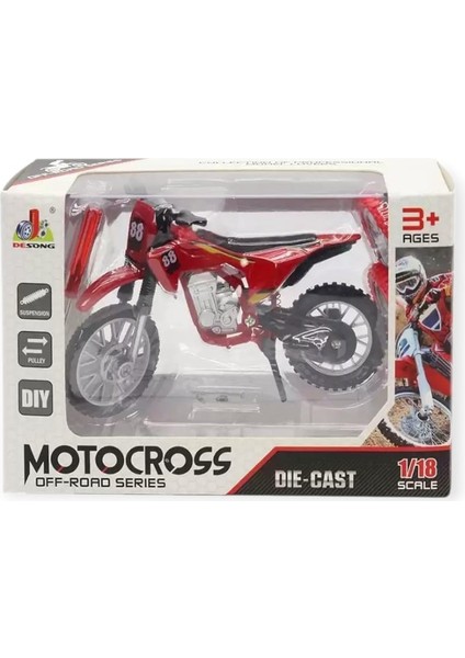1:18 Ölçekli Model Motosiklet - DS928 - Kırmızı (Lisinya) fırsatları