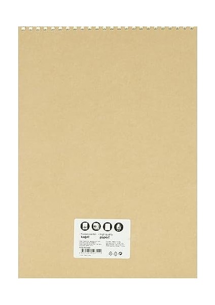 Pastel Renk Bloknot, A4, 80 Yaprak, Düz Sayfa, Karton Kapak, Spiral Cilt, 70G Kağıt, Asorti Renkler, Tekli Paket fiyatları