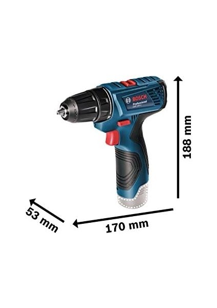 Professional Gsr 120-LI Akülü Delme Vidalama Makinesi (12 Volt, 2 x 2,0 Ah Akü, Şarj Cihazı, Yumuşak/sert Tork: 14/30 Nm; Plastik Çanta) modelleri