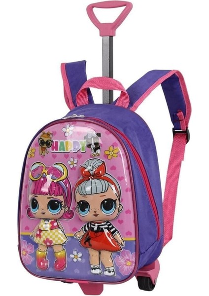 Mn Happy V3 Tekerlekli Kreş Çocuk Sırt Çantası