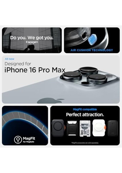 16 Pro Max ile Uyumlu Ince Magsafe Kılıf Ultra Hybrid Sararma Karşıtı Duraclear Hava Kanalı Teknolojisi Askeri Sınıf Koruma Magfit Zero One Tasarım Kapak - ACS08005 modelleri