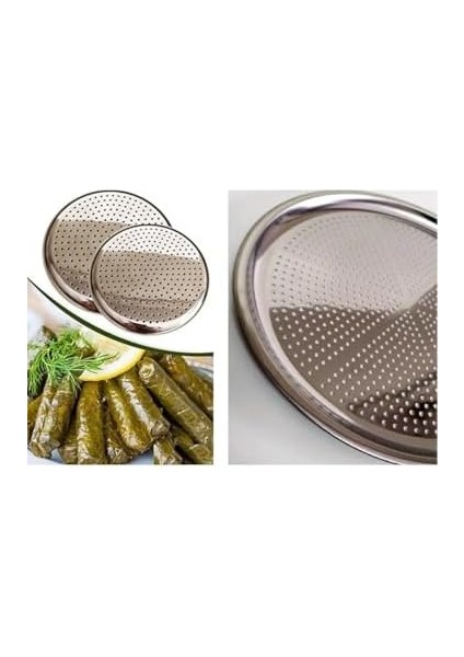 Paslanmaz Çelik Dolma Sarma Altlığı, Çok Fonksiyonlu Sarma ve Dolma Altlığı Süzgeç, Mutfakta Pratik Kullanım Için Dayanıklı ve Hijyenik Aksesuar (22 Cm) fiyatları
