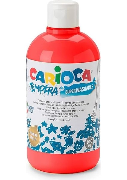 Tempera Süper Yıkanabilir Kırmızı 250 Ml.