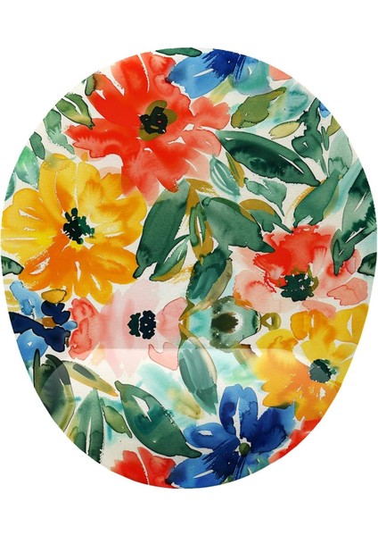 Fikirler Çiçek Desenli Bilek Destekli Mouse Pad