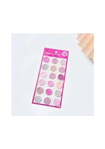 Pembe Temalı 3D Pul Seti • Bullet Journal fiyatları